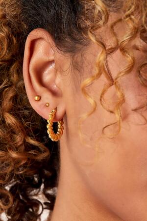 Boucles d'oreilles en acier inoxydable Argenté h5 Image3